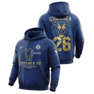 Chelsea FC Champions League Hoodie - 3D Graphic Lion All Over Print Fan Sweatshirt