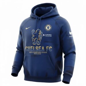 Chelsea FC Champions League Hoodie - 3D Graphic Lion All Over Print Fan Sweatshirt