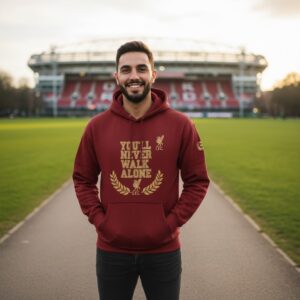 Liverpool Football Club 6 Times Champions Hoodie - Kings of Europe YNWA Pullover Sweatshirt