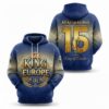 Real Madrid King Of Europe Hoodie - 3D All Over Print 15th Champions League Winners Sweatshirt