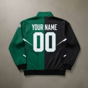 Dallas Stars Hockey Bomber Jacket - Split Color Block Full Zip Sportswear