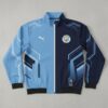 Manchester City Bomber Jacket - Two-Tone Split Design Football Track Top