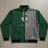 Milwaukee Bucks Full Zip Jacket - Split Color Block NBA Fan Track Jacket