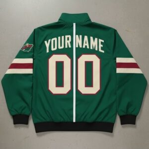 Minnesota Wild Split Track Jacket - NHL Hockey Half and Half Colorblock Fan Apparel