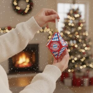 FC Bayern München Christmas Ornaments - Assorted Football Club Themed Tree Decorations