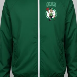 Boston Celtics Green Jacket - Lightweight Full-Zip Windbreaker for NBA Fans