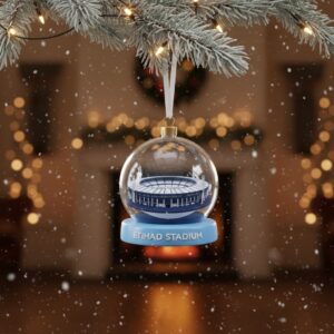Manchester City Christmas Ornaments - Club Crest Stadium & Ship Themed Baubles Set