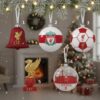 Liverpool Football Club Christmas Ornaments - Set of 5 Assorted Holiday Decorations