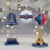 Paris Saint-Germain Christmas Ornaments - Festive Holiday Tree Decor Set Featuring Eiffel Tower & Parc des Princes