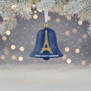 Paris Saint-Germain Christmas Ornaments - Festive Holiday Tree Decor Set Featuring Eiffel Tower & Parc des Princes