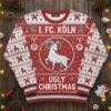 1. FC Köln Ugly Christmas Sweater - Knitted Football Fan Holiday Jumper, Hennes Mascot Gift