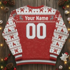 1. FC Köln Ugly Christmas Sweater - Knitted Football Fan Holiday Jumper, Hennes Mascot Gift