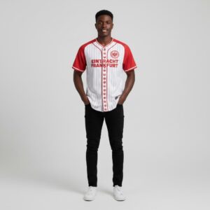 Eintracht Frankfurt Baseball Jersey - Randal Kolo Muani #9 Custom Soccer Fan Apparel