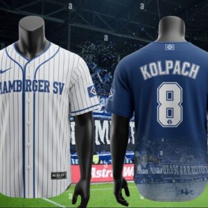 Hamburger SV Baseball Jersey - Custom Pinstripe Football Fan Sportswear