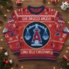 Los Angeles Angels Libra Ugly Christmas Sweater - MLB Zodiac Themed Holiday Jumper