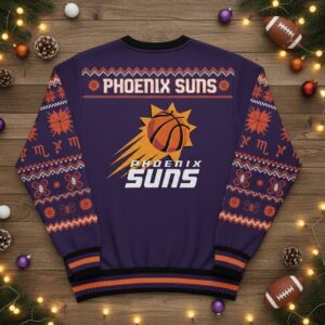 Phoenix Suns Scorpio Ugly Christmas Sweater - NBA Zodiac Sign Holiday Jumper