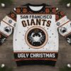 San Francisco Giants Ugly Christmas Sweater - Cancer Zodiac Sign Crab Graphic MLB Fan Gift