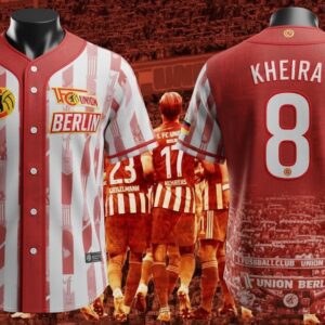 1. FC Union Berlin Baseball Jersey - Custom Pinstripe Football Fan Shirt