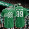 Werder Bremen Baseball Jersey - Custom Name Number Graffiti Paint Splatter Design