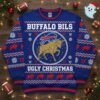 Buffalo Bills Ugly Christmas Sweater - Taurus Zodiac Constellation NFL Sweatshirt