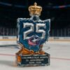 Columbus Blue Jackets 25th Anniversary Decanter - Limited Edition Crown Stopper Whiskey Bottle