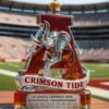 Alabama Crimson Tide Whiskey Bottle - National Champions Trophy Decanter with Elephant Mascot