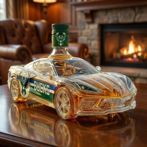 Milwaukee Bucks Supercar Whiskey Bottle - Fear The Deer Collectible NBA Decanter