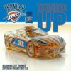 Oklahoma City Thunder Supercar Whiskey Bottle - NBA Collectible Glass Car Decanter