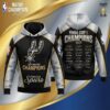 San Antonio Spurs 2025 NBA Cup Champions Hoodie - 3D All Over Print Apparel with Player Signatures