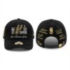 San Antonio Spurs 2025 NBA Cup Champions Hat - Black Suede Cap with Embroidered Player Signatures