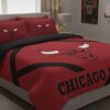 Chicago Bulls Bedding Set - NBA Basketball Themed Bedroom Decor with Duvet Cover and Pillowcases