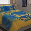 Golden State Warriors Bedding Set - NBA Team Logo Comforter and Pillow Shams