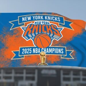 New York Knicks 2025 Champions Flag - NBA Basketball Team Logo Banner, Sports Fan Gift