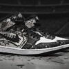 San Antonio Spurs Air Jordan 1 - Custom High Top Sneakers with Graphic Print