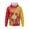 Kansas City Chiefs SpongeBob Hoodie - 3D Cartoon Crossover NFL Fan Gift