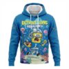 Detroit Lions Spongebob Squarepants Hoodie - 3D All Over Print Cartoon NFL Fan Apparel