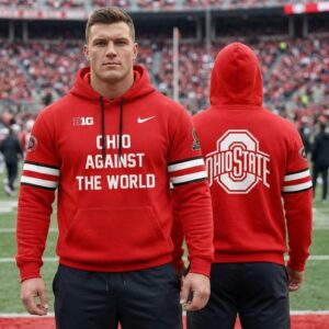 Ohio State Buckeyes Ohio Against The World Hoodie - 3D Printed College Football Fan Sweatshirt