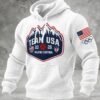 Team USA 2026 Winter Olympics Hoodie - Milano Cortina Embroidered Patch Sweatshirt
