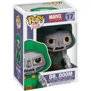 Dr. Doom Funko Pop Figure - Marvel Universe Collectible Vinyl Bobble-Head #17