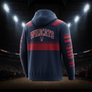 Arizona Wildcats Quarter Zip Hoodie - NCAA Graphic Pullover Fan Apparel