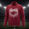 Arkansas Razorbacks Quarter Zip Pullover - Vintage Style SEC Football Fan Sweatshirt
