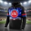 Detroit Pistons 3D Graphic Hoodie - NBA Basketball Fan Pullover Sweatshirt