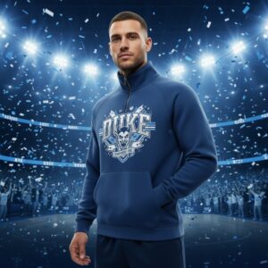 Duke Blue Devils Quarter Zip Pullover - Vintage Championship Pride NCAA Fan Sweatshirt