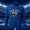 Kentucky Wildcats Quarter Zip Fleece - Vintage Mascot Logo NCAA Pullover Sweatshirt