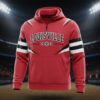 Louisville Cardinals Quarter-Zip Hoodie - Red NCAA Fan Apparel with Striped Sleeves
