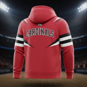 Louisville Cardinals Quarter-Zip Hoodie - Red NCAA Fan Apparel with Striped Sleeves