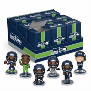 Seattle Seahawks Collectible Mini Figures - NFL Player and Coach Blind Box Set