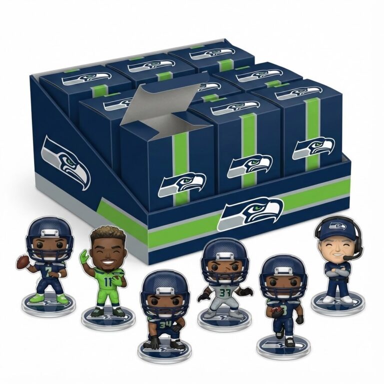 Seattle Seahawks Collectible Mini Figures - NFL Player and Coach Blind ...