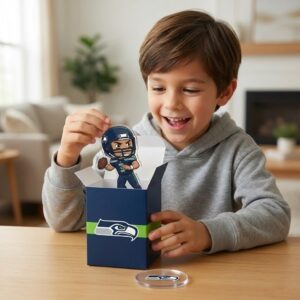 Seattle Seahawks Collectible Mini Figures - NFL Player and Coach Blind Box Set