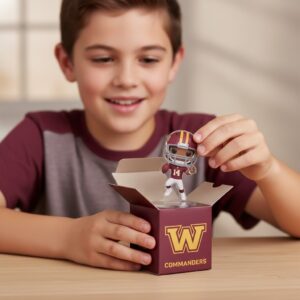 Washington Commanders Mini Figures Set - Collectible NFL Player Blind Box Figurines
